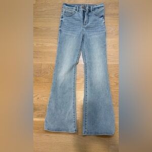 Express Light Blue Flared Jeans